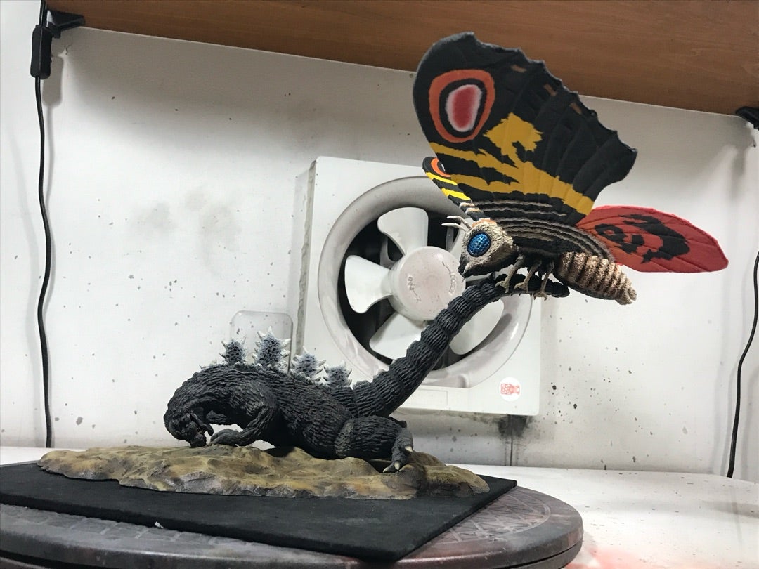 イノウエアーツ モスラ対ゴジラ完成です | 仁のおやじのブログ