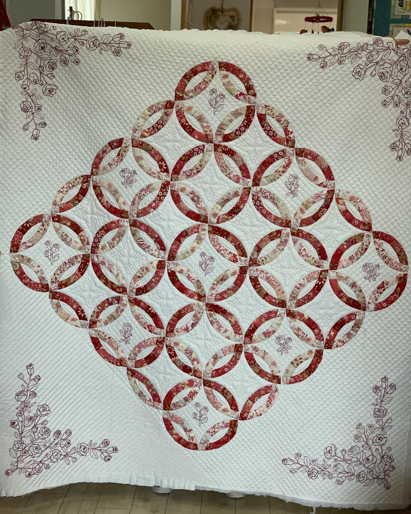 ダブルウェディングリングキルト | カントリードール 気まぐれ日記Ⅱ