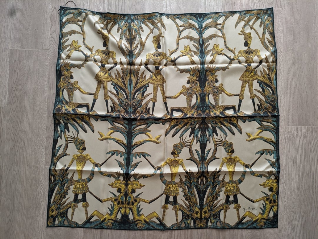 タイ ジムトンプソン購入 ブッダ物語 絵画 額装済 アジアンアート 瞑想