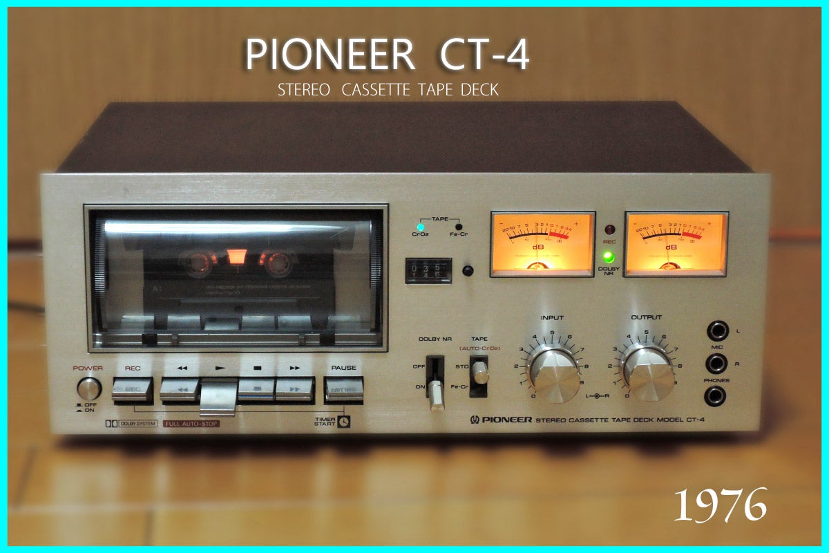 パイオニアカセットデッキ「PIONEER CT-4」修理・レビュー | ヨッシー