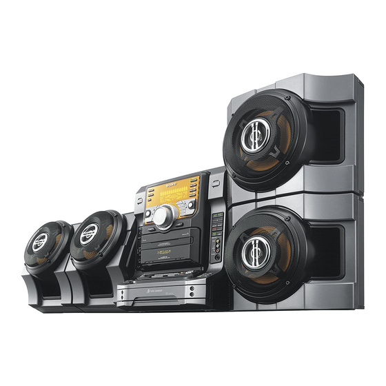 SONY FST-ZX8 OPERATING INSTRUCTIONS MANUAL Pdf Download | ManualsLib