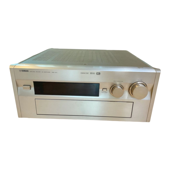 YAMAHA DSP-AX1 AMPLIFIER OWNER'S MANUAL | ManualsLib