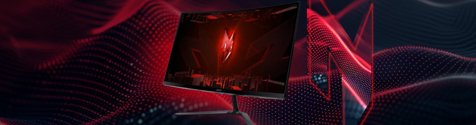 Acer Nitro 湾曲 ゲーミングモニター 27インチ フルHD VA 非光沢 280Hz