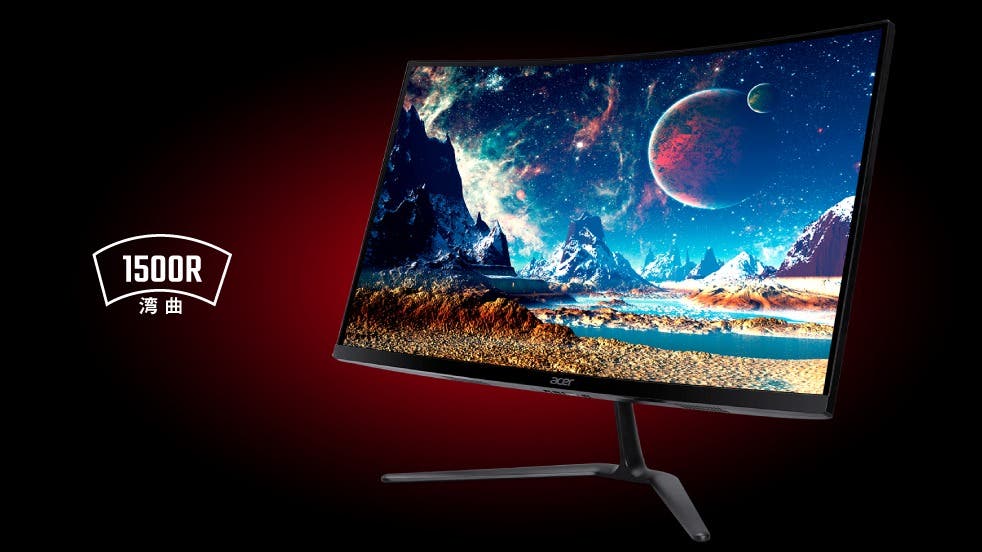 Acer Nitro 湾曲 ゲーミングモニター 27インチ フルHD VA 非光沢 180Hz