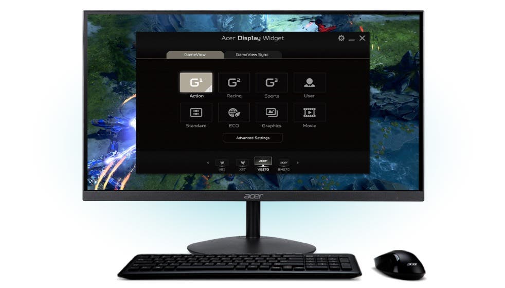 Acer モニター 27インチ WQHD 16:9 IPS 非光沢 NTSC 72% 1ms(VRB