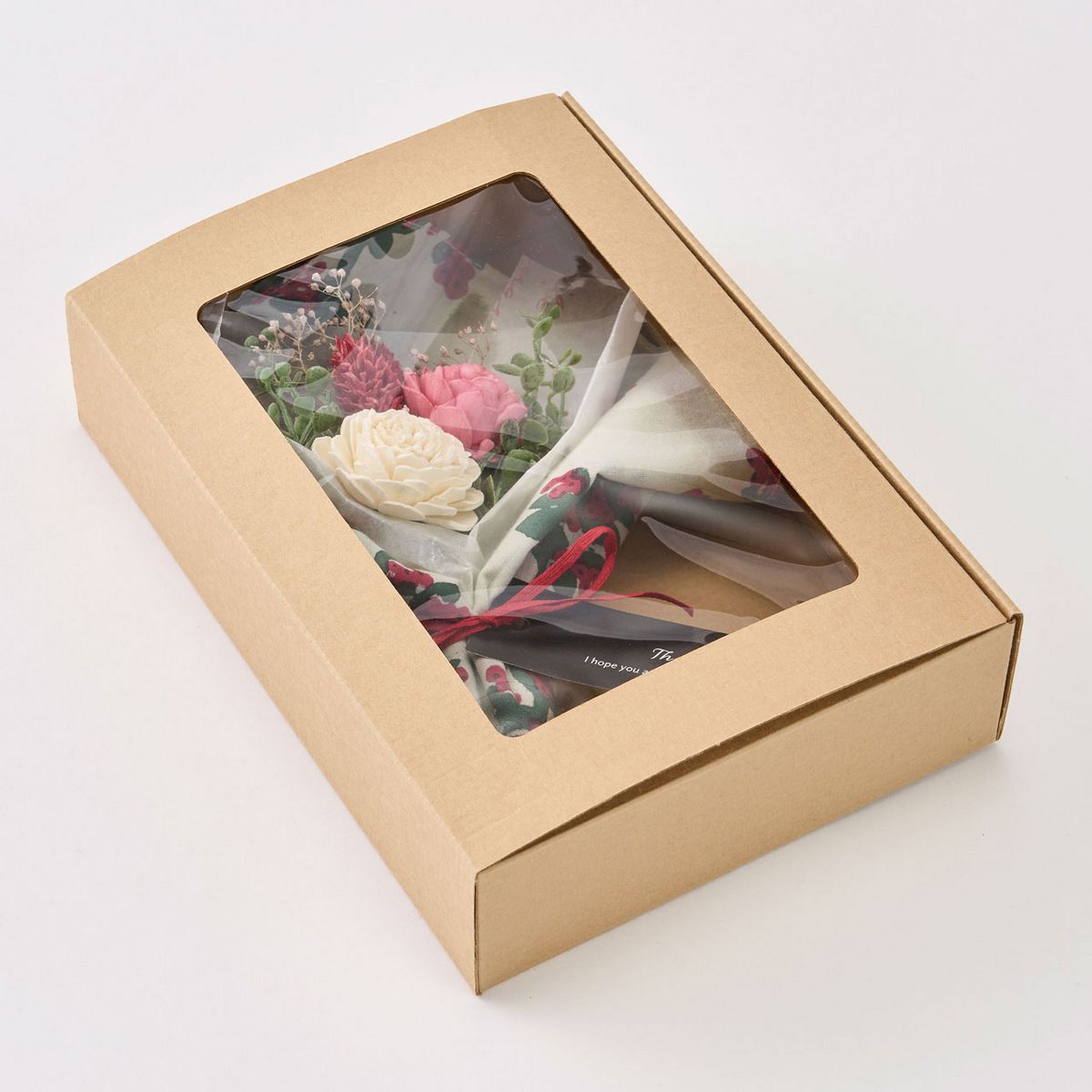 大特価◎【ドライ】東京堂/ソラフラワーハンカチブーケ #1 ホワイト