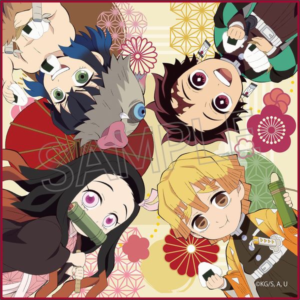 グッズ: 鬼滅の刃 街道歩きシリーズ ミニタオル 炭治郎＆禰豆子＆善逸