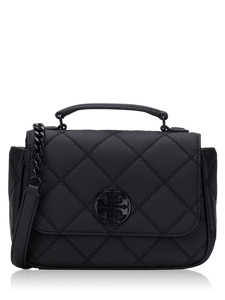 Tory Burch Willa Matte Mini Top Handle Bag Black - Crossbody Bags