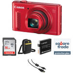 Canon PowerShot SX610 HS Digital Camera Deluxe Kit (Red) B&H