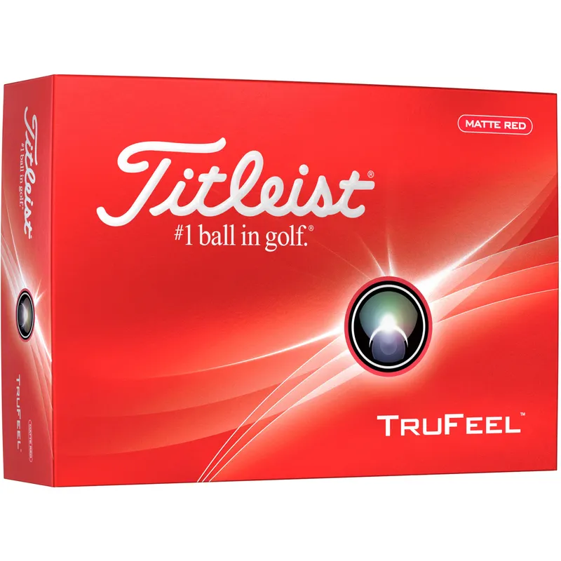 Titleist TruFeel Matte Red Golf Balls - Golfballs.com