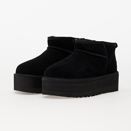 Women's shoes UGG W Classic Ultra Mini Platform Black (1135092-BLK