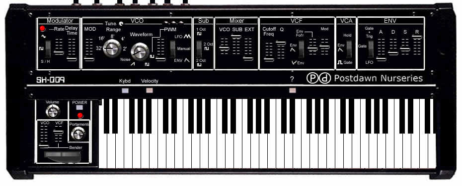SH-009 Monosynth by Postdawn Nurseries - Synth (Analogue