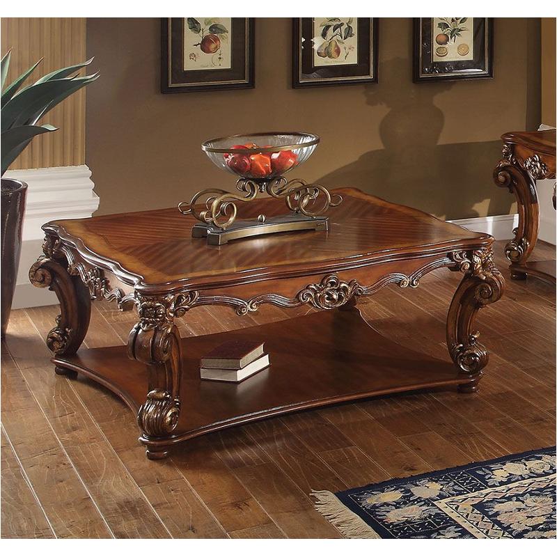 82002 Acme Furniture Square Coffee Table - Cherry