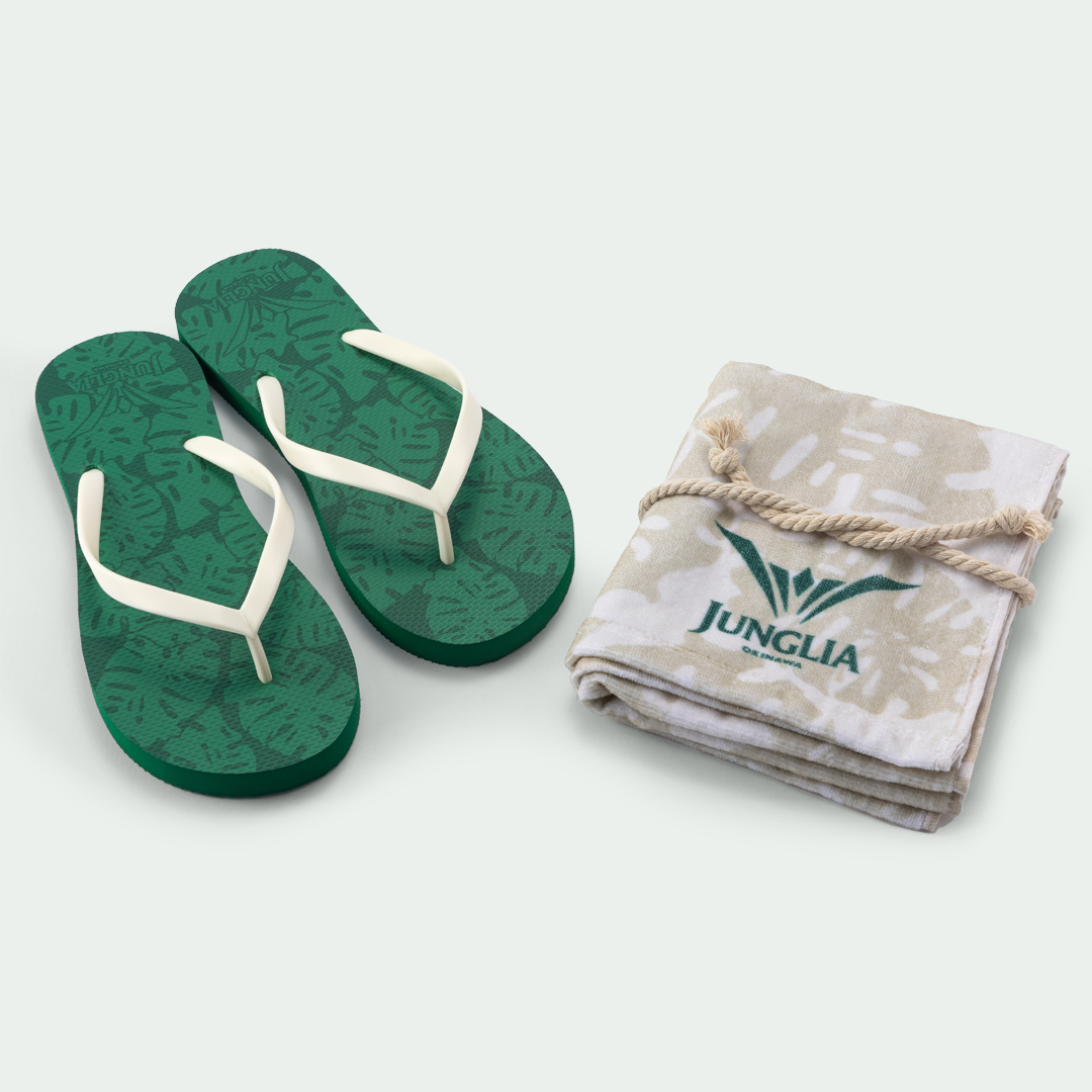 ビーチサンダル タオル付(全2種)