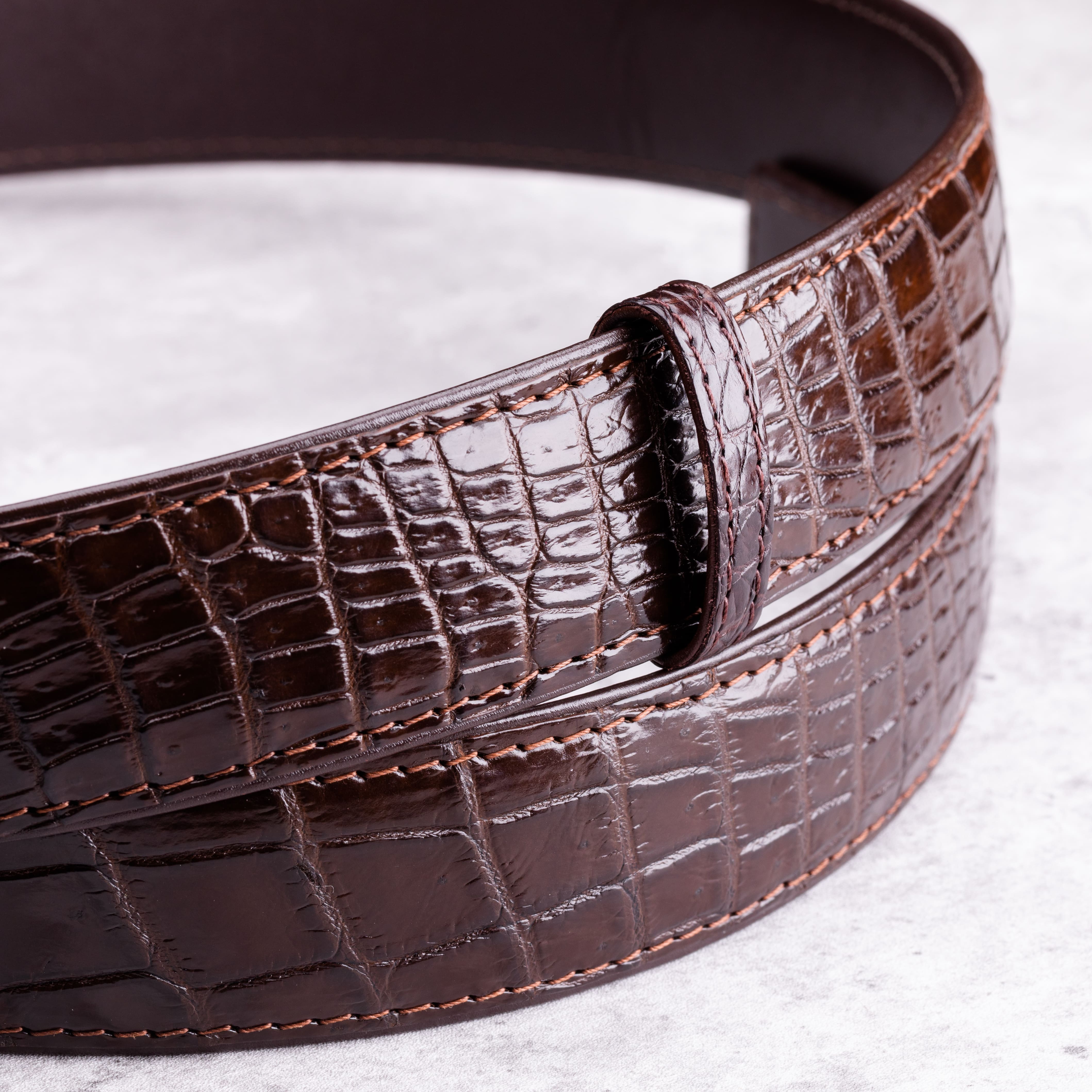第9弾】本格クロコダイルベルト！本物のクロコダイルを使ったメンズ