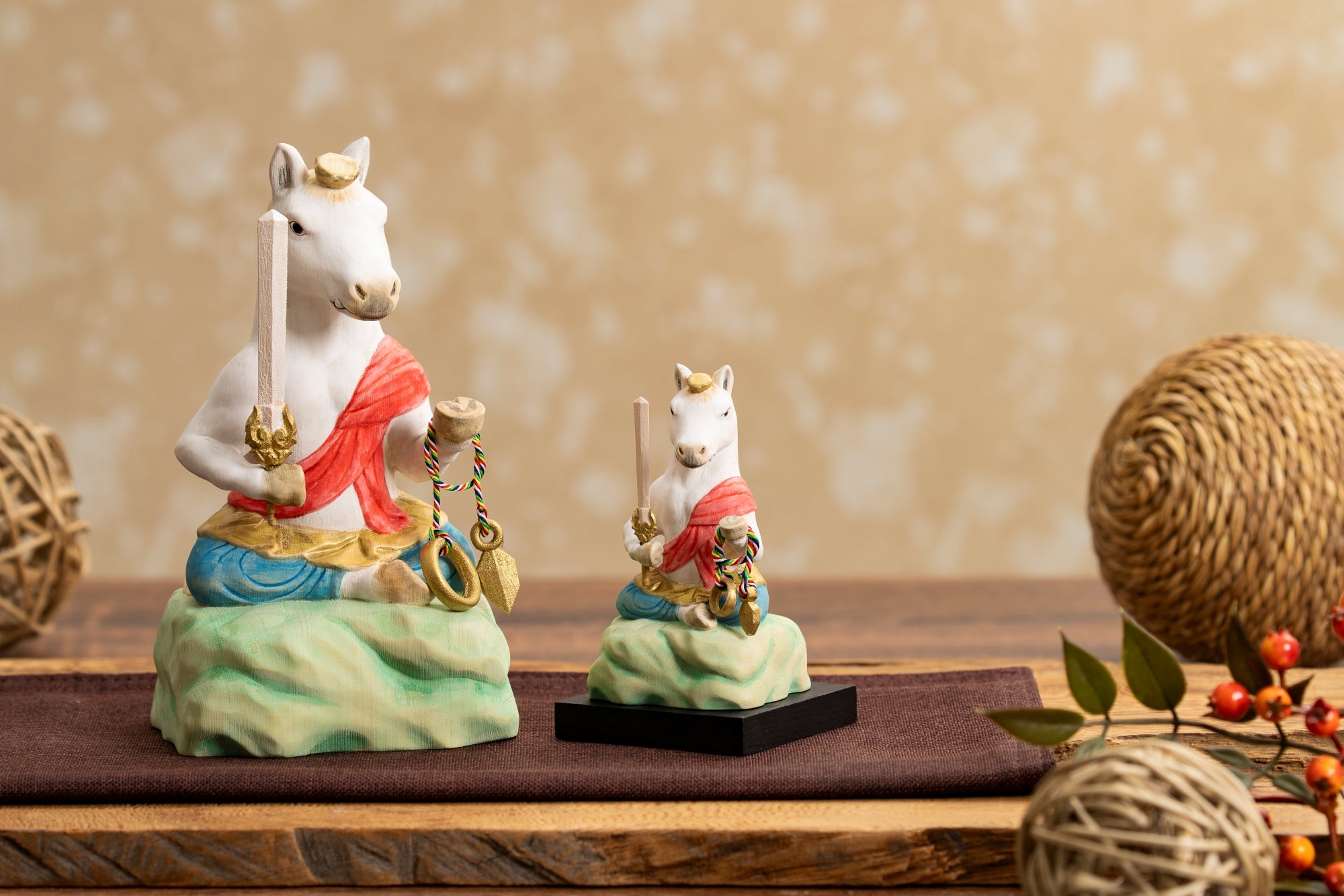 2026年の幕開けに幸せと開運を！ 仏師が創作した午（馬）姿の不動明王