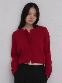 OHOTORO Hidden Crop Cardigan red - メルカリ