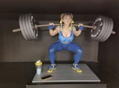 ストリートファイター Pcsチュン・リー 春麗 重量挙げ スタチュー