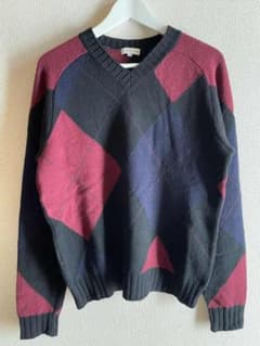 DRIES VAN NOTEN ライカ期 アーガイル柄 Vネックセーター - メルカリ