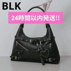 Darich ダーリッチ スタッズレザーベルトデザインマキシバッグ BLK