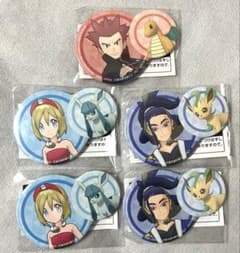 ポケモンマスターズ EX ポケモン＆トレーナー缶バッジ 5点セット ➆