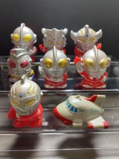 ウルトラマン 円谷 ヒーロー 指人形 ソフビ フィギュア セット | Buyee