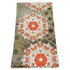 帯6537 ○川島織物謹製 高級 正絹 六通 袋帯 花文 華文 - メルカリ