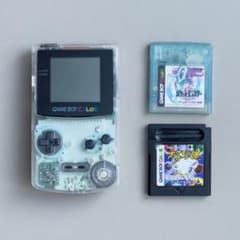 ゲームボーイカラー（クリア）+ポケモンクリスタル+ポケモンカードGB