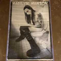 90s デッドストックmarilyn manson 大判ポスター - メルカリ