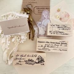 ❤️ プチチョコ オリジナル アンティーク風 スタンプ セット - メルカリ