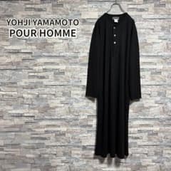 ヨウジヤマモトプールオム 22SS ヘンリーネックロングカットソー BLK/M