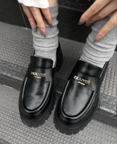 DIANTE ディアンテ ブラックローファー 厚底 Mサイズ - メルカリ