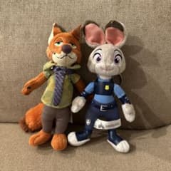 香港ディズニー ニック ジュディ ぬいぐるみキーホルダー ズートピア