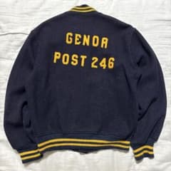極美品】60s AMERICAN LEGION ネイビー スタジャン - メルカリ