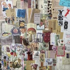 コラージュ素材 150枚 紙もの 紙モノ おすそ分け 1 - メルカリ