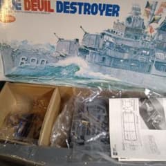 グンゼ 1/125 フレッチャー級駆逐艦 ブルーデビル デストロイヤー