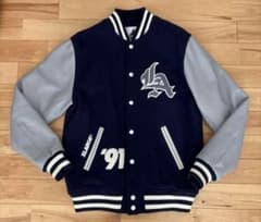 LサイズX-LARGE スタジャン ネイビー 91 カウハイドレザー - メルカリ