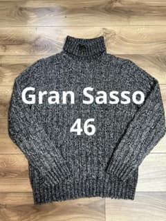 Gran Sasso グランサッソ アランニット シルク ブラック 46 - メルカリ