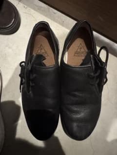 A*l様 チロリアンシューズ ハファールシューズ 黒27前後 古着 レザー