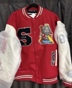 SAPEur x Bikkuriman Varsity Jacket 
