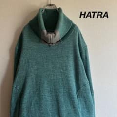 hatra ハトラ スウェット ハイネック ライトグリーン 最上もが M