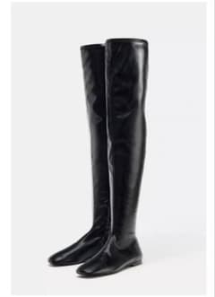 ZARA ニーハイブーツ37 - メルカリ