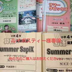 Summer SapiX 小学4年 夏期講習4教科セット - メルカリ