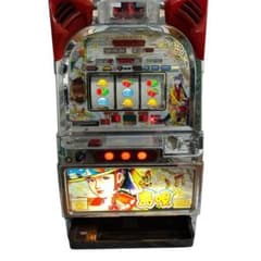 パチスロ実機】オリンピアNew島唄 30 コイン 4号機 レア 花笠パネル