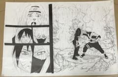 ナルト 複製原稿 カカシ オビト リン - メルカリ