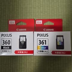 Canon PIXUS 360/361 インクカートリッジセット (XL) - メルカリ