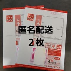 新品☆匿名配送】 レターパックプラス 600 2枚セット - メルカリ