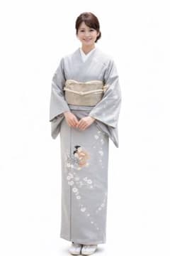 訪問着 フルセット5点サイズM〜L友禅 童子遊び 正絹 - メルカリ