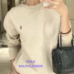 未使用級✳︎ポロラルフローレン現行ライトベージュ大人気スウェット