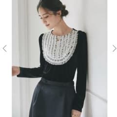 ブラック チュールフリルベロアトップス Sサイズ タグ付き - メルカリ